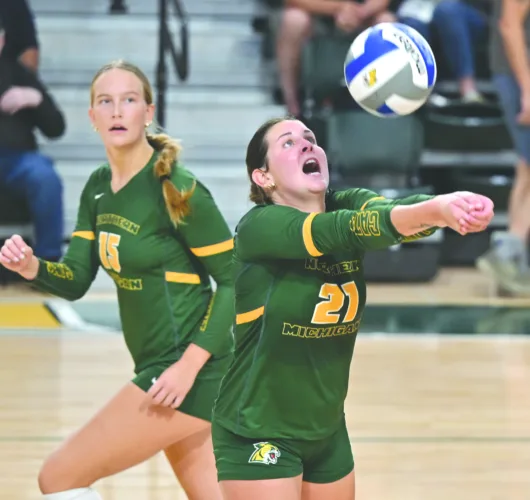 NMU volleyball splits on road after plenty of close sets